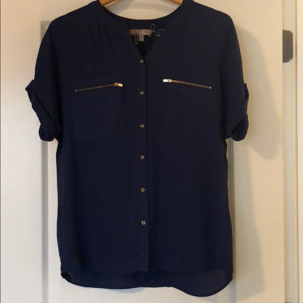 Banana Blue Polyester Blouse